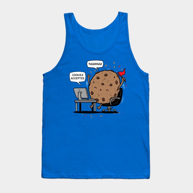 COOKIES ACCEPTED Tank Top by FernandoSala